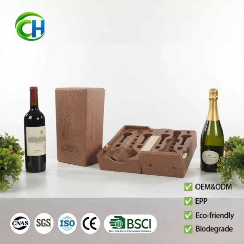 Wine Shipping Box, 2 Sets Wine Bottle Shipping Boxes With EPS Foam Protective Single Wine Case Corrugated Box For Moving Safety Shipping Of Glass Bottles 4 9 X 4 9 X 15 Inch - View #3