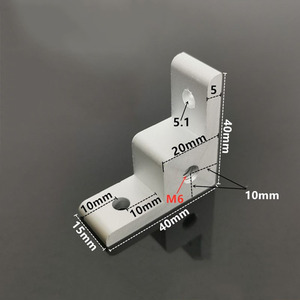 Соединитель углового колеса SDPSI1PC для экструзии под прямым углом для алюминиевого профиля 1515 2020 - Product Image 5