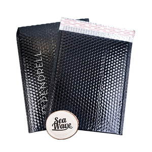 Wholesale Low MOQ Customized Logo Printed <strong>Bubble</strong> Mailer Foil <strong>Wrap</strong> Padded Packaging Metallic <strong>Bubble</strong> <strong>Envelope</strong> - Product Image 2