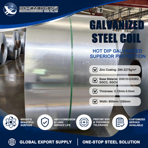 Hot Dip Galvanized DX53D Z80 G/sqm 0.60mm 1200mm ASTM A653 Galvanized Steel Coil with Uniform Zinc Coating - Product Image 1