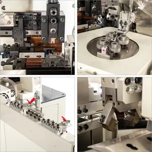 EW-22D automatique pré-isolé fil terminal dénudage sertissage tubulaire terminal virole bande torsion sertissage machine