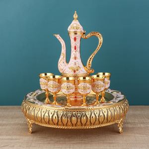 ชุดไวน์สไตล์ยุโรปสำหรับใช้ในบ้าน ขวดไวน์สไตล์โบราณ ดีไซน์สร้างสรรค์ หรูหราแบบอาหรับตะวันออกกลาง - Product Image 6