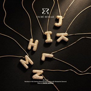 สร้อยคอจี้ตัวอักษรเงิน<span class=keywords><strong>แท</strong></span>้ 925 ชุบทอง 18k ประดับเพชรโมอิสซาไนต์ VVS ป้องกันการหมอง ขายส่ง - Product Image 1