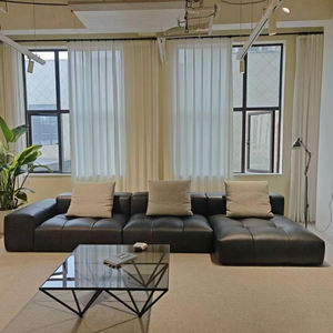 Canapé compressé 3 places Emballage sous vide Canapé moelleux en velours côtelé Modulaire Sectionnel Canapés de salon - Product Image 1