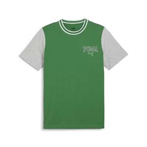 <span class=keywords><strong>Camiseta</strong></span> <span class=keywords><strong>Puma</strong></span> para <span class=keywords><strong>Hombre</strong></span>, Verde con Mangas Grises, Cuello Redondo, Estilo Casual - Product Image 1