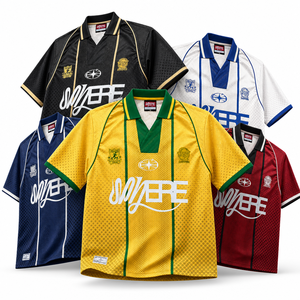 Magliette Polo da <span class=keywords><strong>Calcio</strong></span> Personalizzate con Sublimazione e Ricamo, Classiche Estive Traspiranti, Divisa Retrò, Servizio OEM con Nome, Logo e Squadra - Product Image 1