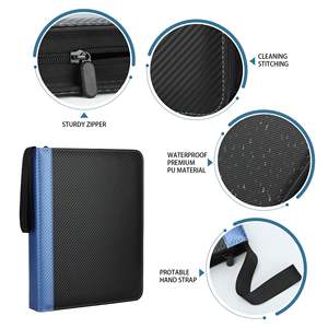 Carpeta de Cartas Coleccionables de Cuero para TCG, MTG, Naruto, Yugioh, Hockey, Fútbol, Personalizada, con 4, 9, 12, 16 Bolsillos, para Cartas de Pokémon, Béisbol y Kpop - Product Image 4