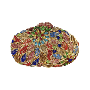 Bolso de Noche con Forma de Uva y Pedrería para Mujer, Cartera de Mano Brillante con Cristales para Fiestas, Halloween, y Eventos Especiales - Product Image 4