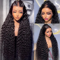 Perruque Lace Front 13x4 Vierge en Gros, 100% Cheveux Humains Brésiliens, Dentelle HD Transparente, Ondulée, Sans Colle, pour Femmes Noires