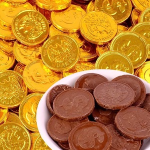 Bulk Wholesale Gold Coin Shape Bittersweet <strong>Chocolate</strong> 500g China Delicious Food for Holiday Parties and Children's Snacks - Product Image 2