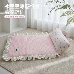 Pet cooling <b>mat</b>, cat summer cooling <b>mat</b>, removable and washable <b>mat</b>, ice bean cat bed, physical cooling for <b>small</b> dogs and - Product Image 4