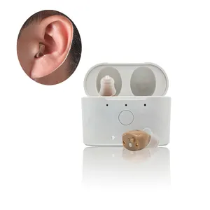 New products 2024 rechargeable deafness hearing aids high quality invisible iic micro hearing aid digital for seniors