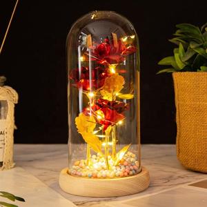Rose éternelle préservée sous cloche en verre, cadeaux pour la fête des mères, anniversaire, Saint-Valentin 2023 - Product Image 3