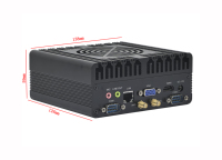 Mini PC Intel NANO 12e et 13e génération I3 I5 I7 avec ventilateur intégré, supporte jusqu'à 6 USB et 2 HDMI pour PC industriel