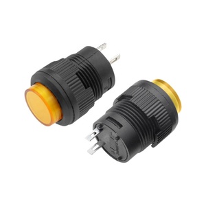 Interrupteur à bouton-poussoir rond auto-bloquant/à réinitialisation momentanée R16-503A R16-503B 16 mm 250 V CA 3 A - Product Image 3