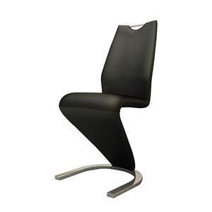 Conjunto de Mesa de Jantar com 4 6 8 Cadeiras Estofadas em Couro com Encosto Alto em Design Nórdico de Luxo em Forma de Z - Product Image 4