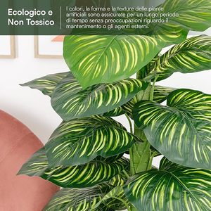 Cây cọ nhân tạo chống UV giả thực vật ficus lớn nhân tạo Cây Chuối thường xanh nhiệt đới Bonsai rừng cây nhân tạo - Product Image 5