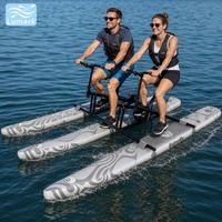 Vélo aquatique flottant à deux places de type SUP, ponton plat, cadre en aluminium haute pression, pour complexe hôtelier, rangement facile, de Chine Lumark