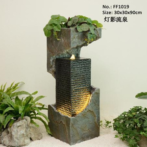 <span class=keywords><strong>Fontaine</strong></span> d'eau décorative haut de gamme en résine pour la maison, idéale pour le salon, la terrasse et le jardin - Product Image 2