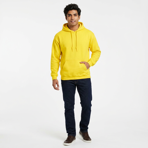 Sudadera con Capucha de Forro Polar para Hombre, Manga Larga, Estilo Pullover, Deportiva, de Algodón y Spandex, Secado Rápido, Transpirable, para Entrenamientos - Product Image 1