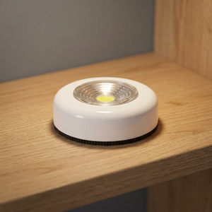 Lampe LED moderne pour armoire, autocollante, 3 LED, coque argentée, commande tactile, intensité réglable, lumière de nuit pour cuisine - Product Image 3