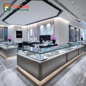 Sistema de Exhibición para Joyería de Lujo, Vitrina de Vidrio con Acabado Laminado para Tiendas de Marca - Product Image 3