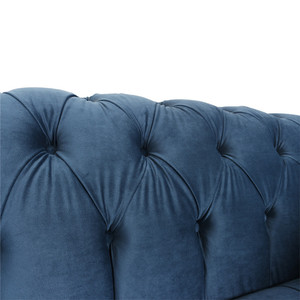 Sofá Chesterfield de terciopelo para restaurante, sofá de lujo para sala de estar, muebles de diseño americano, muebles de salón, sofá de espera - Product Image 2