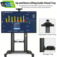 Support TV mobile amovible KALOC pour téléviseurs de 45 à 85 pouces avec roulettes AF80B