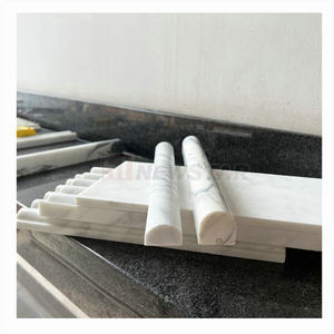 Carrelage imitation marbre <span class=keywords><strong>blanc</strong></span>, incurvé, cuisine orange, design de courbe en marbre <span class=keywords><strong>blanc</strong></span>, contre les chutes d'eau - Product Image 6