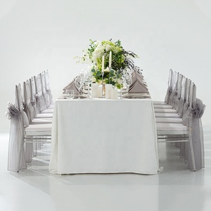 Décoration <span class=keywords><strong>de</strong></span> mariage, hôtel, banquet, nappe en polyester tissé, élastique <span class=keywords><strong>pour</strong></span> housse <span class=keywords><strong>de</strong></span> chaise, assortie à la <span class=keywords><strong>serviette</strong></span>, certifiée OEKO-TEX - Product Image 1