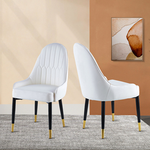 A <strong>Pair</strong> European Style Dinning Room Furniture Cafe Modern White Kitchen <strong>Chairs</strong> <strong>Dining</strong> <strong>Chair</strong> - Product Image 1