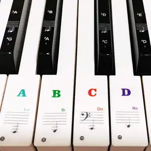 Wholesale Beginners And Kids Large Letter Learning Piano Decoration Sticker For Keys