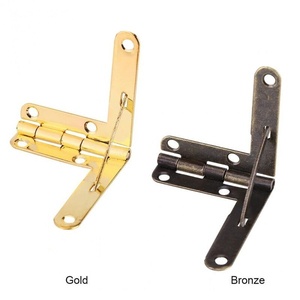 WEKIS Modern Design Steel and Stainless Steel Hinge Supports for <b>Small</b> Wooden Jewelry Wine or Watch Case Boxes for Hotels - Product Image 3