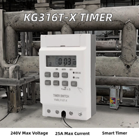 Temporizador Digital Industrial Manual Lyhc KG315, Alimentado por Batería, IP65, Sistemas de Seguridad, Certificado CE, 240V 25A, Interruptor de Retardo de 24h