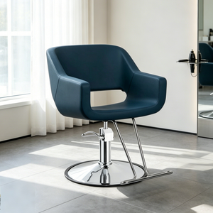 Chaises de salon de beauté bleues, chaise de coiffure à levage hydraulique, chaise de barbier pour salon de coiffure - Product Image 1