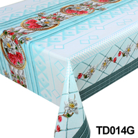 Vente en gros de nappe imprimée en PVC de luxe de haute qualité imperméable à l'eau en rouleau