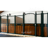 Establos para Caballos de 12 pies x 10 pies con Ventanas de Ventilación de Acero Galvanizado en Caliente para Granjas Ecuestres, Certificación CE