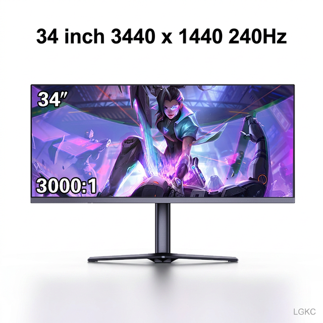 34 Inch Monitor 240Hz HDR Gaming Monitor HVA PC Monitor 3C Certified in Stock, Fast Shipping