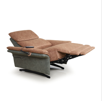 Mikrofaser-Stoff Elektrischer Relaxsessel Einzelsofa mit Kopfstütze für Wohnzimmer Heimeinrichtung