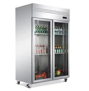 1000L ventilateur de refroidissement en acier inoxydable 2 portes cuisine commerciale réfrigérateurs congélateurs - Product Image 6