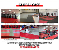 Ensemble d'équipements de gym MMA : Cage octogonale de 5,5 m, Tapis BJJ, Support de sac de frappe avec tapis de karaté et de judo – Durable pour les installations de 100 à 400 m²