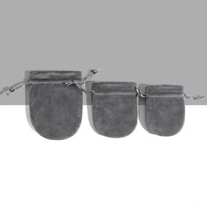 Sac à cordon en velours doux recyclable pour bijoux, idéal pour bagues, colliers, montres et pierres précieuses - Vente en gros - Product Image 4