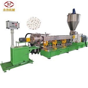 PP PE + CaCO3/talco/Tio2/máquina de fabricación de masterbatch de plástico negro carbón granulador de plástico caja de cambios de motor único/<span class=keywords><strong>triple</strong></span>/doble PLC - Product Image 2