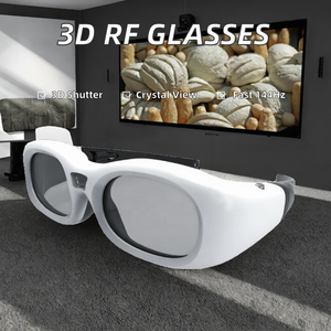 Gafas de Vídeo con Obturador Activo 3D Paihao Universal RF Ultra Clear 144 Hz BT/DLP Link, Pantalla Virtual de 50-80 Pulgadas, Proyector de Cine, TV - Product Image 2