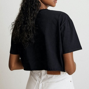 ชุดเดรสลำลองสำหรับผู้หญิงเสื้อ<span class=keywords><strong>ยืด</strong></span>ผ้าฝ้าย<span class=keywords><strong>เสื้อ</strong></span><span class=keywords><strong>ยืด</strong></span>โอเวอร์ไซส์พร้อมโลโก้ออกแบบได้ตามต้องการฤดูร้อน - Product Image 2