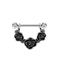 Bijoux de piercing corporel en acier inoxydable 316l Barre de piercing pour le mamelon Bijoux de haute qualité Nouveau design Anneaux de mamelon