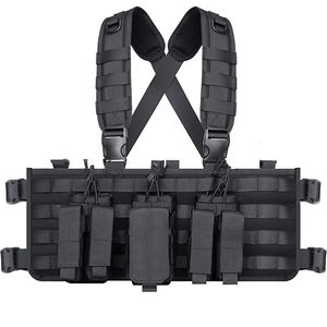 Gilet d'entraînement en plein air pour la poitrine Système de copains Gilet multifonctionnel MOLLE à dégagement rapide-pour la randonnée, l'entraînement au camping - Product Image 2