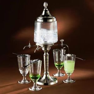 <span class=keywords><strong>Fontaine</strong></span> à Absinthe Vide en <span class=keywords><strong>Verre</strong></span> Transparent <span class=keywords><strong>avec</strong></span> Robinets, Distributeur de Boissons Personnalisable <span class=keywords><strong>avec</strong></span> Logo, 2L, Soufflée à la Main, en Alliage de Zinc, Design Classique - Product Image 4
