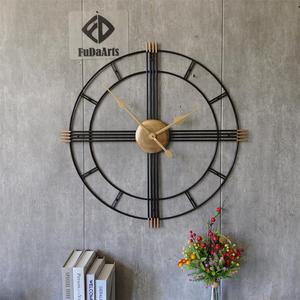 Relógio de Parede de Metal Silencioso de 90cm para Exterior, Moderno, Grande, Redondo, Dourado, Direto da Fábrica - Product Image 5