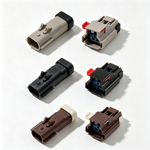 2-pins 2.8-serie waterdichte elektrische terminal autoconnector mannelijk naar vrouwelijk kabelboomserie voor auto's - Product Image 1